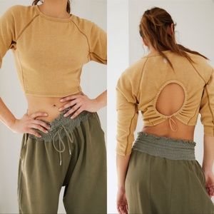 NWT Free People Circle Back Crop Top